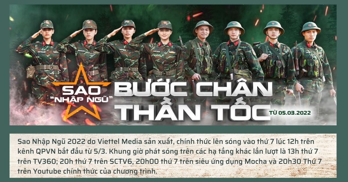 Sao nhập ngũ 2022